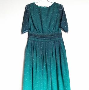 Ombre Wayward Fancies Star print midi dress